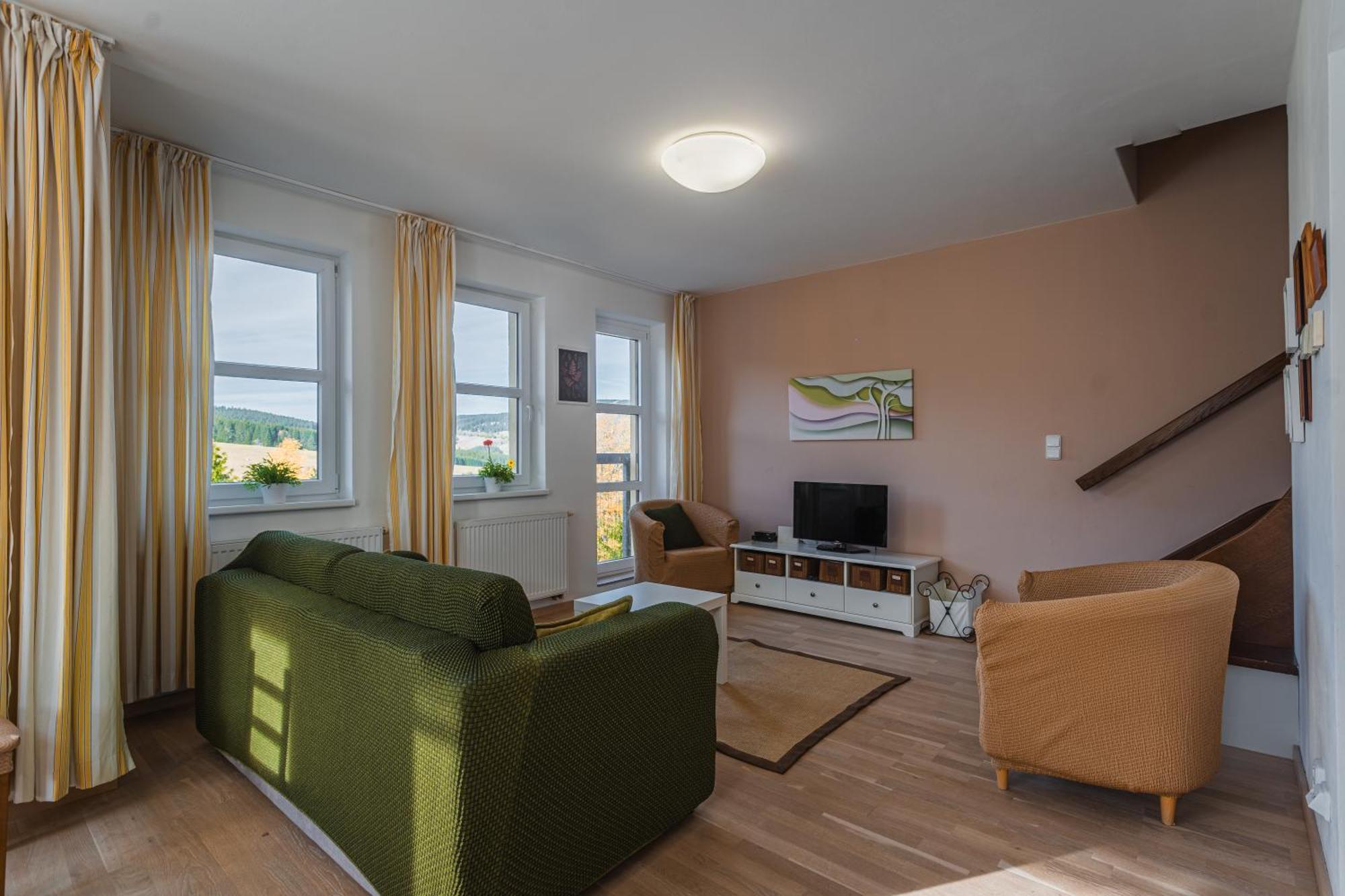 Aparthotel Klínovec Views - Mezonet Apt with Sauna K2 Loučná pod Klínovcem Exterior foto